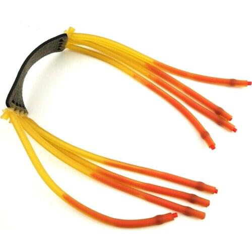 5pcs Slingshots Natural Latex Elastic Resilient Tube for Tactical Slingshot Catapult 2050 8 strips powerful rubber band Tools