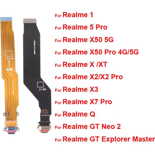 USB Charging Charger Port Dock Connector Flex Cable For OPPO K3 K5 Realme 1 5 Q X X2 X50 X7 XT 730G Pro 5G Replacement Parts