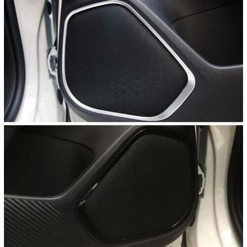 Inner Door Tweeter Stereo Speaker Audio Sound Loudspeaker Cover Trim Fit For Honda FIT JAZZ 2014 - 2019 ABS Matte / Carbon Fiber