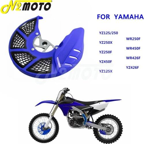 Blue Front Brake Disc Rator Cover Guard Protection for Yamaha YZ125 YZ250 YZ250X YZ250F YZ450F YZ426F WR250F WR426F WR450F 02-18