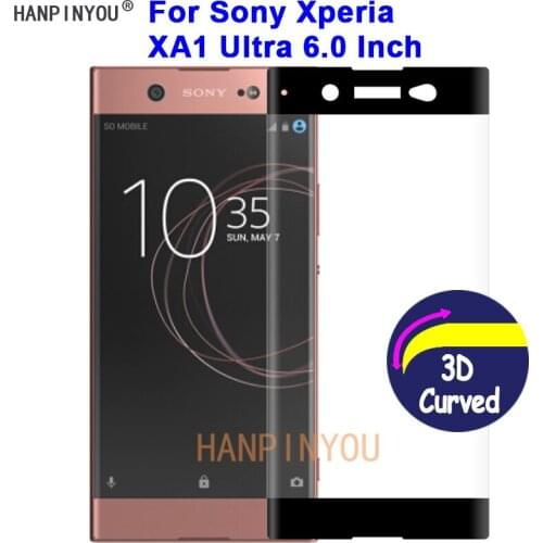 For Sony Xperia XA1 Ultra /Dual G3212 9H Hardness 3D Full Cover Slim Toughened Curved Tempered Glass Film Screen Protector Guard