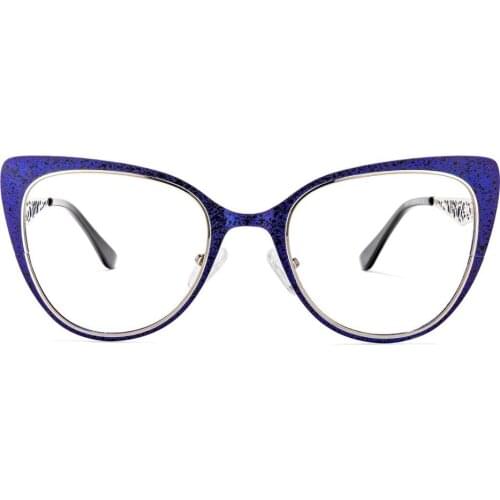 Zeelool Stylish Metal Cat Eye Glasses for Women Eileen ZWM012934