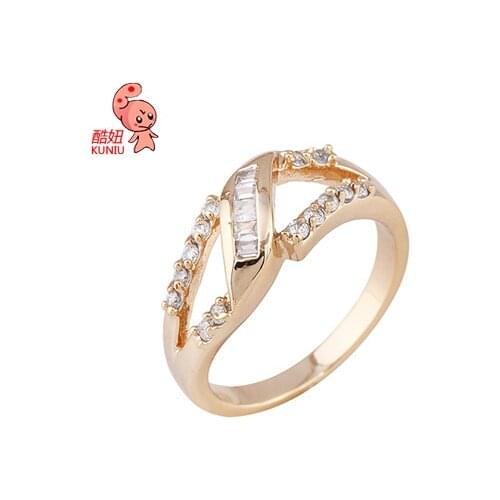 Kuniu geometric finger ring for women alloy metal material trendy classic style lover new year gifts
