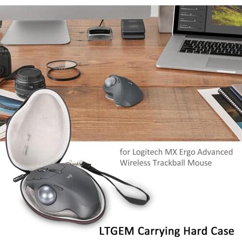 LTGEM EVA Hard Travel Carry Case for Logitech MX ERGO Advanced Wireless Trackball Mouse