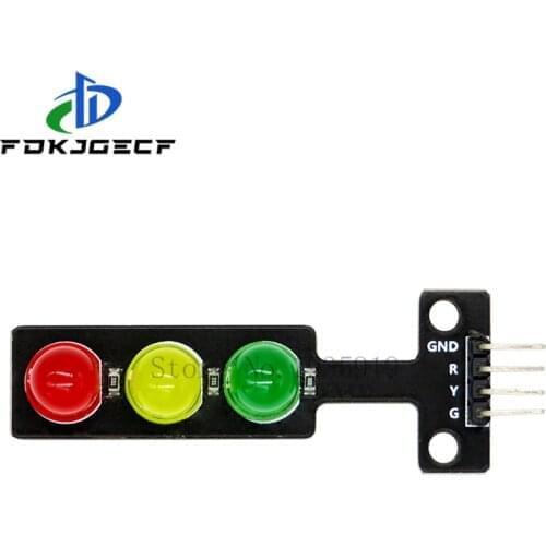10PCS Mini 5mm LED DC 5V Traffic Light LED Display Module Board for Arduino Mini-Traffic Light for Traffic Light System Model