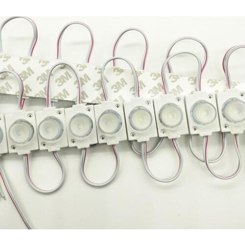 100PCS 1.5 W LED Module Injection Lens 3030 SMD Side Light Super Bright Advertising Light IP65 Waterproof Sign Backlight