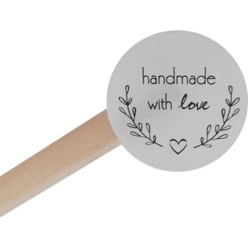 1600pcs/lot Kawaii Love garland handmade with loveKraft Label Sticker DIY Product For Gift Cake Baking Sealing Scrapbooking