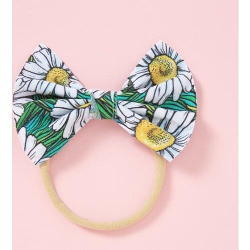 2pcs/lot Baby Bow Headband Elastic Nylon Hair Band Newborn Party Gift Photography Props Boutique Headwear Baby Hair Accessories