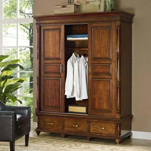 3 door 4 door wardrobe bedroom furniture solid wood HOT SELL WA617