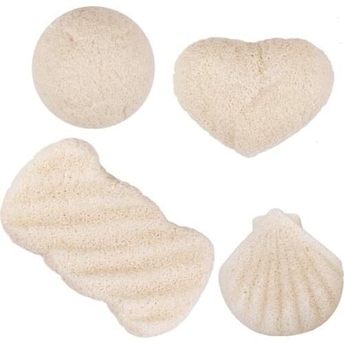 4pcs Reusable Face Wipe Sponge Pads Konjac Facial Cleansing Pad for Spa Makeup Remover Tools MPwell