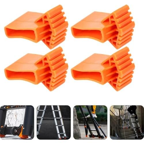 4pcs Ladder Non-slip Feet Covers Ladder Rubber Feet Mats Ladder Supplies