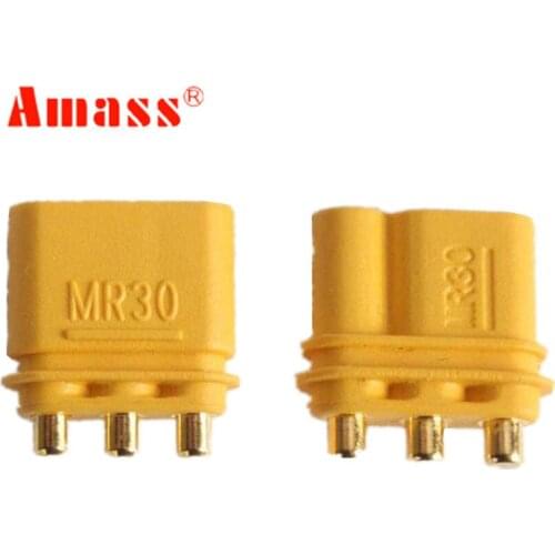 50 pairs/lot Amass MR30PB Connector Plug Female & Male 20%off