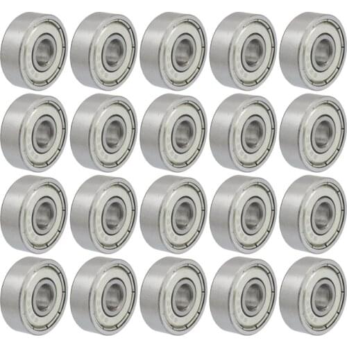626RS / 626ZZ ball bearing 6mm x 19mm x 6mm double sealed deep groove bearing, Bearing Steel (20 packs)