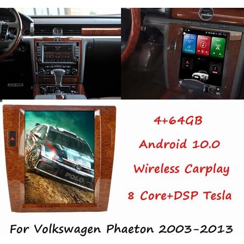 Android DSP Tesla Vertical Screen Car Radio For Volkswagen Phaeton 2003-2013 Multimedia Player Auto Stereo Head Unit Audio