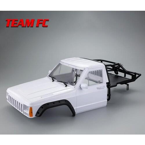 RC Car Cherokee Body Cab & Back-Half Cage for 1/10 RC Crawler Traxxas TRX4 Axial SCX10 90046 Redcat GEN 8 Scout II