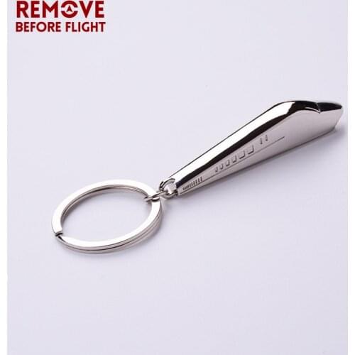 Remove Before Flight 3D Harmony Train Key Chains Creative Keyring for Car Key Holder Novelty Key Chains Pendant Key Rings
