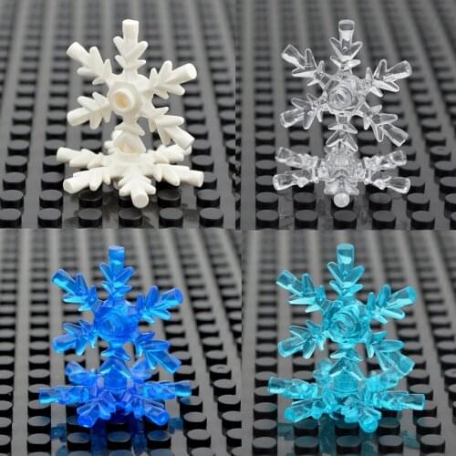 City DIY Accessories Snowflake Ice Crystal Building Blocks Bricks Compatible with 42409 creative Construction Toys for Children