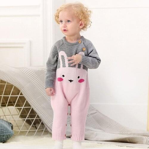 Knitted Baby Clothes Autumn Winter Baby Romper Boys Jumpsuit Long Sleeve Baby Boy Romper Animal Baby Jumpsuit Baby Girl Romper