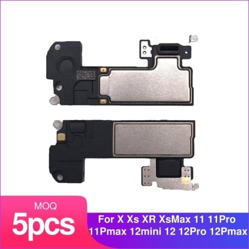 5pcs Earpiece Up Ear Speaker For iPhone X XS Max XR 11 12 Mini Pro Max Sound Receiver Flex CableSmall Listening Part Replacement