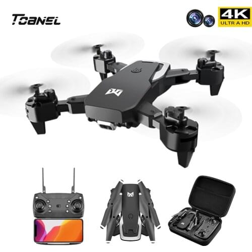 KK6 Drone 4K Mini HD With/Without Camera Drohne Hight Hold Mode RC Quadcopter RTF WiFi FPV Hover Foldable Helicopter VS HS210