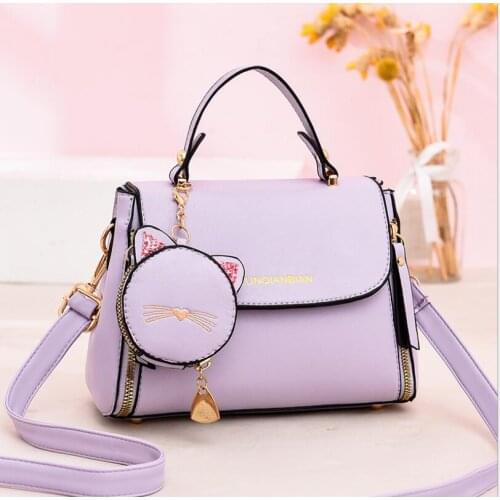 French Niche Design Female Bag Cute Girl Small Square Bag New Womens Crossbody Shoulder Bag Net Red Fashion Student Handbag