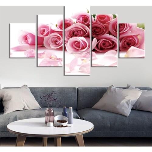 Poster Print Canvas Painting Plant flower Picture Home Decor Modern Wall Art Framework