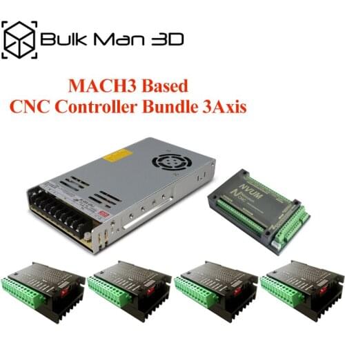 3 Axis CNC Controller Bundle,CNC Router Kit,TB6600 Stepper Motor Driver kit for OX CNC,Workbee and other CNC machine