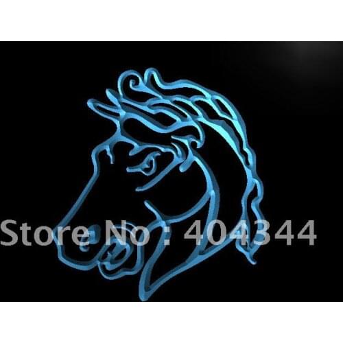 LB442- Horse Head Display LED Neon Light Sign home decor crafts