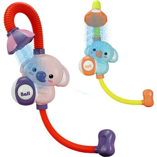 Cute Electric Koala Water Pump with 360 Degrees Adjusted Hose Baby Bath Toys Baby Bath Shower Head Spout Rinser Kids Shower Toys