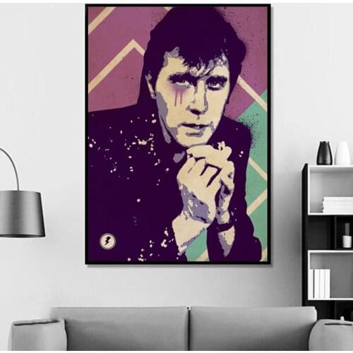 Bryan Ferry Roxy Music Poster Hip Hop Rap Music Band Star Poster Wall Art Painting Room Home Decor Canvas Print