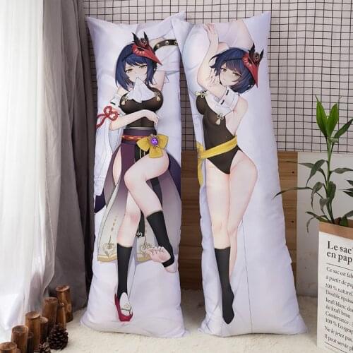 Game Genshin Impact Kujo Sara Pillowcase Hugging Fullbody Pillow Cover Anime Dakimakura Otaku Bedroom Bedding Pillow Case
