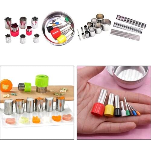 Stainless Steel Round Flower Wave Polymer Clay Cutter Molds Pottery Ceramic Cutting Mould Diy Baking Tools for Cookie Biscuit