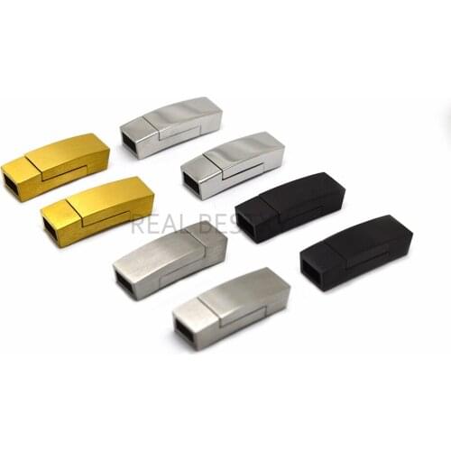 Hole:5.5*3.2mm 5pcs/lot Stainless Steel Magnetic Clasps For Bracelets Making Clasp with Connector DIY Jewelry Findings clasps