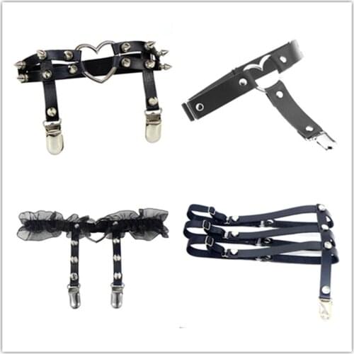 Lolita Garters Duck Clip Women Girl Sexy Thigh Circle Belt Hose Clamp Stocking Buckle Cosplay Costumes Accessories