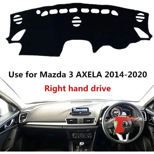 TAIJS Factory 3Colors Sport Simple Polyester Fibre Car Dashboard Cover For Mazda 3 AXELA 2014 15 16 17 18 19 20 Right Hand Drive
