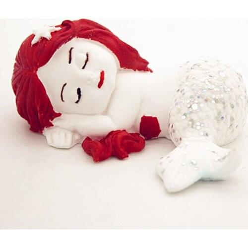 Mermaid Incense Gypsum Decorative Mold Chocolate DIY Silicone Mold C1140