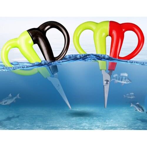 Fishing Scissor Braid Line Lure Cutter Hook Remover Fly Fishing Tool Stainless Steel Fish Scissors Fishing Box Floating Scissors