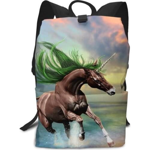 New School Backpack for Boys/Girls Back-to-School Gift Large Capacity Washable Unicorn Animation Fashion Backpack