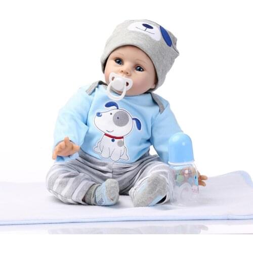 Silicone reborn dolls boys baby boy clothes body baby toys doll toy for child 55cm Vinyl for girls 22inches Brinquedos bebe kids