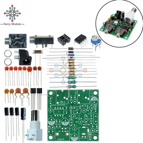 Diymore S-Pixie CW QRP Super Shortwave Radio Transceiver Radio 7.023-7.026 MHz DIY kit Potentiometer Resistor Capacitor IC Chips
