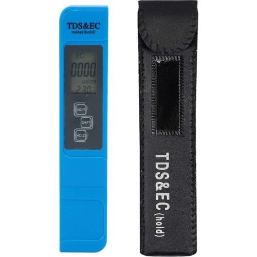 TDS EC Meter Temperature Tester Pen 3 in 1 Function Conductivity Water Quality Measurement Tool TDS EC Tester 0-9990 Ppm 15