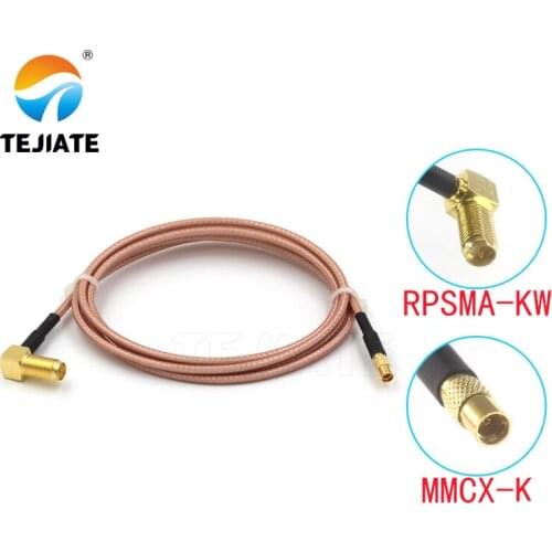1PCS TEJIATE Adapter Cable MMCX To RPSMA Type MMCX-K Convert RPSMA-KW 8-90CM 1M 1.5M 2M Length Connector RG316 Wire