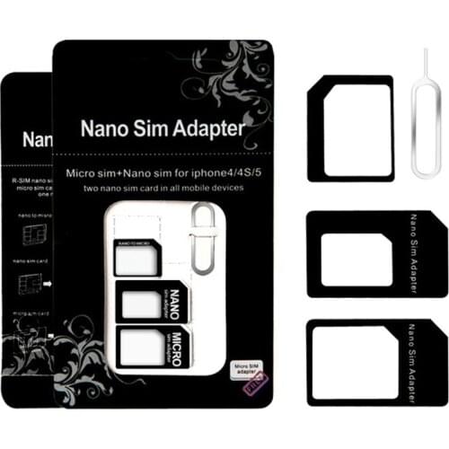 10pcs Nano SIM Card to Micro Standard Adapter Eject Pin for iphone 4 4S 5s 5 6 6S 7 Samsung s7 xiaomi redmi note 3 pro Wholesale