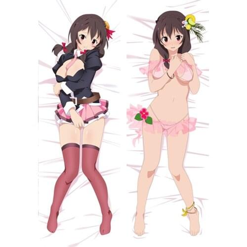 2018-July Anime Kono Subarashii Sekai ni Shukufuku wo! Yunyun Dakimakura body throw pillow cover case hugging body pillowcase