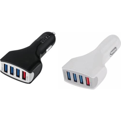 4 USB Ports Cellphone Tablet Smart Fast Car Charger Phone MP4 Camera Quick Charging Adaptor