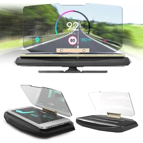 50% HOT SALES!!! 6.5inch Car Auto Headed Up Display HUD Phone Holder GPS Navigation Projection