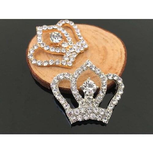 50pcs Crystal Stones Rhinestone Appliques Jewelry Flatback Buckle Button Accessories Wedding Hairpin Hair Clip Decor Crafts