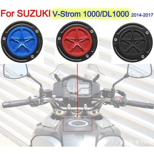 Motorcycle CNC Aluminum Fuel Gas Caps Tank Cap Cover For SUZUKI V-Strom 1000 DL1000 2014 2015 2016 2017