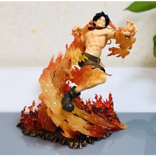 Amine POP Portgas D Ace MAX 15th Anniversary Editi GK Statue PVC Action Figure Figurines Xmas Model Toys T30