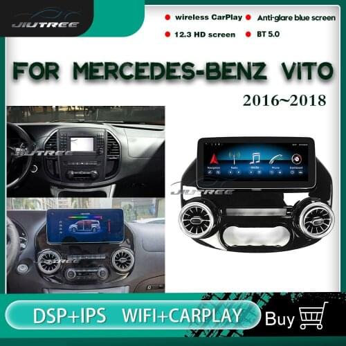 128GB Android car radio For Mercedes Benz V Class Vito Viano Valente Metris W447 2016-2018 multimedia player Stereo Head Unit